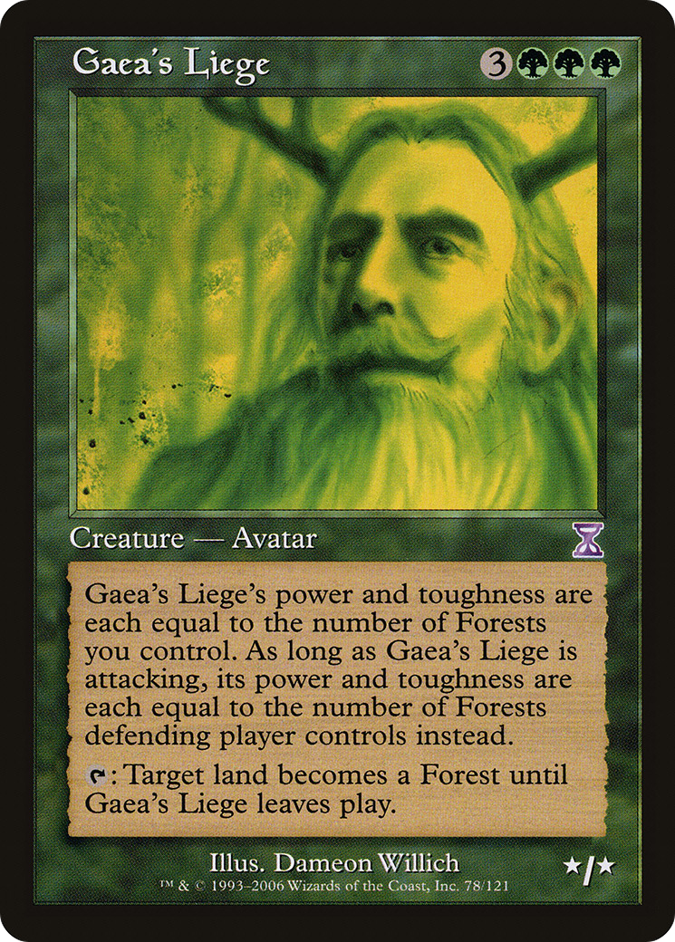 Gaea's Liege (Retro) (078) Foil - Time Spiral Timeshifted
