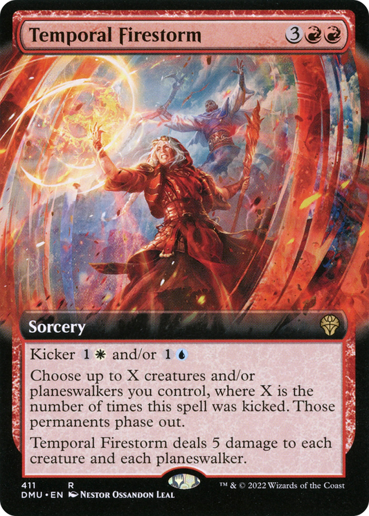 Temporal Firestorm (Extended Art) [Dominaria United] Foil