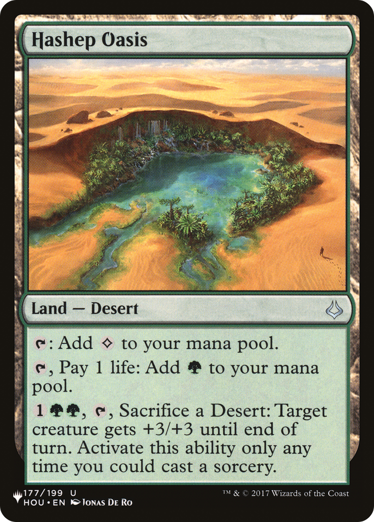 Hashep Oasis (HOU-177) - The List