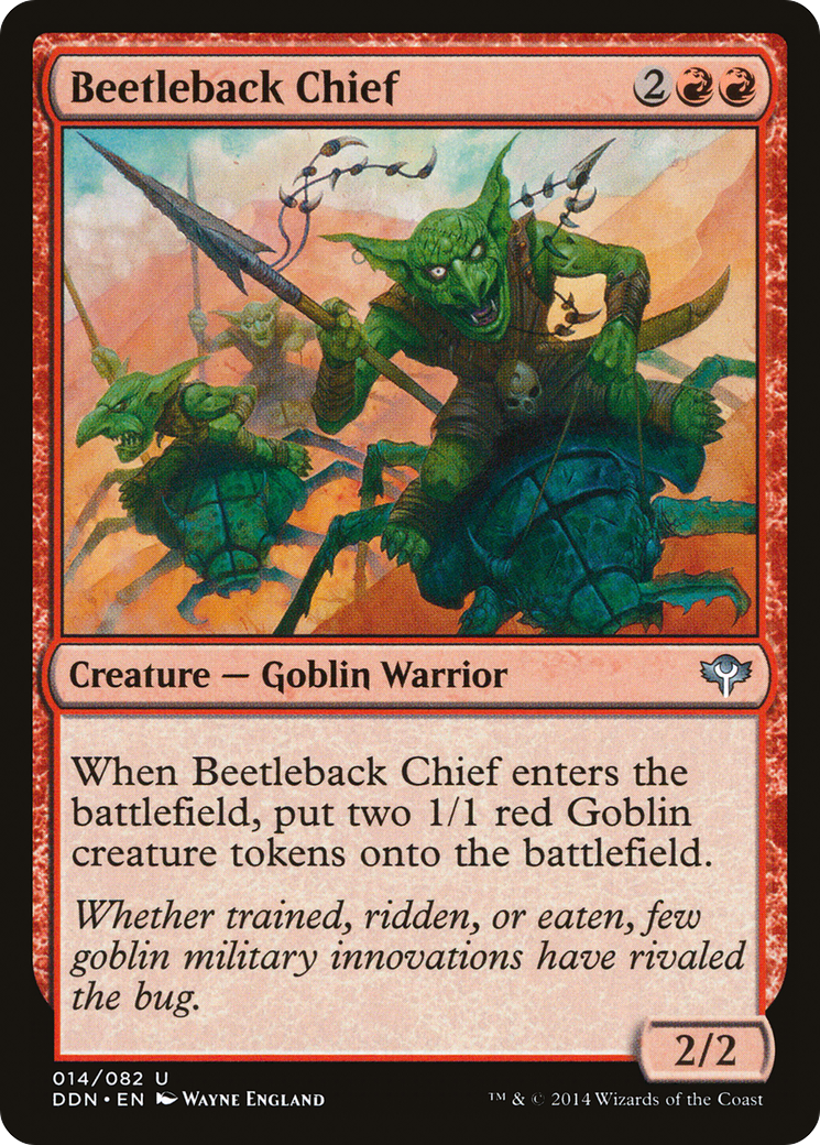 Beetleback Chief [Duel Decks: Speed vs. Cunning] | Silver Goblin