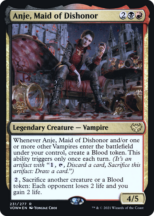 Anje, Maid of Dishonor (231s) Foil - Innistrad: Crimson Vow Promos