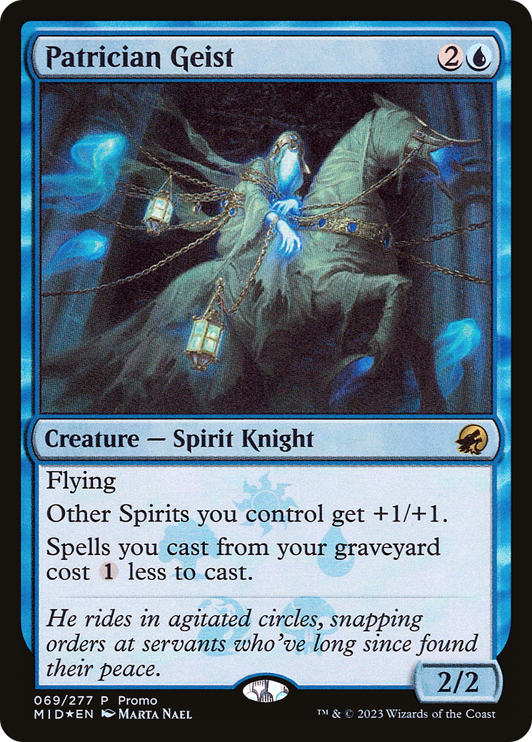 Patrician Geist (69★) Foil - Innistrad: Midnight Hunt Promos