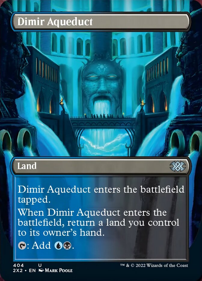 Dimir Aqueduct (Borderless Alternate Art) [Double Masters 2022] | Silver Goblin