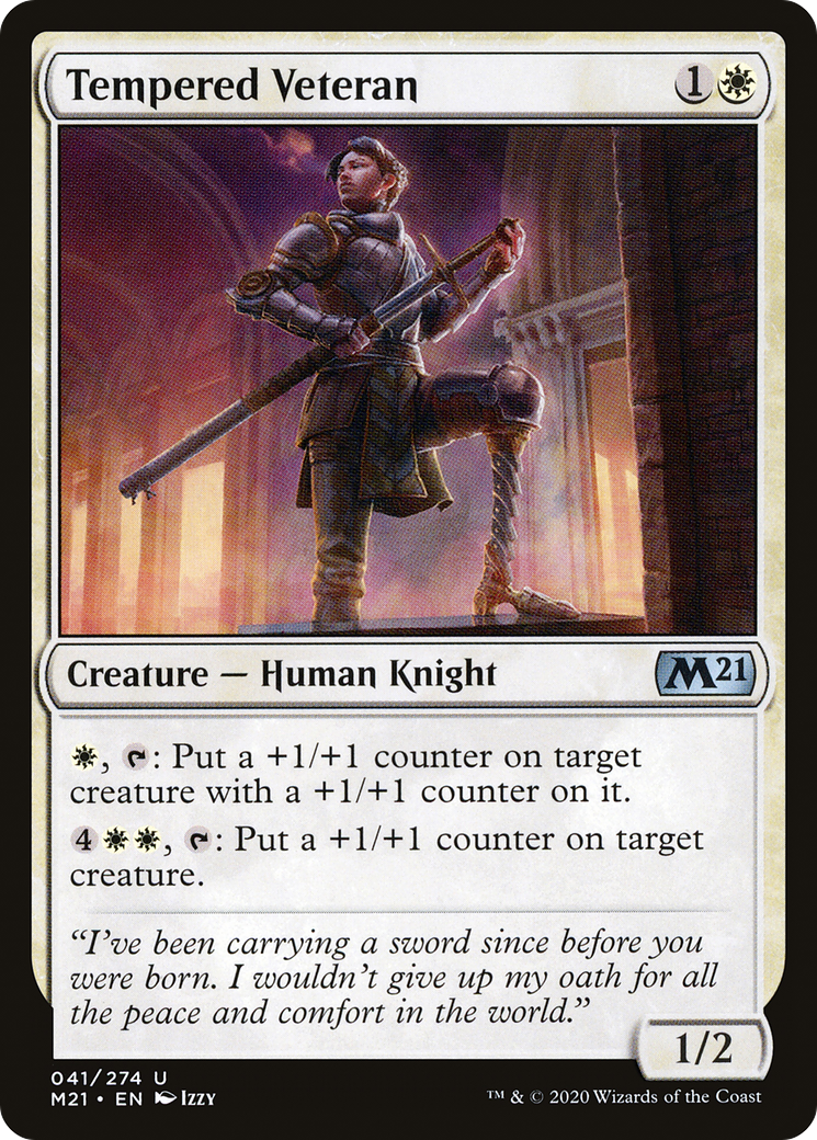 Tempered Veteran (041) - Core Set 2021
