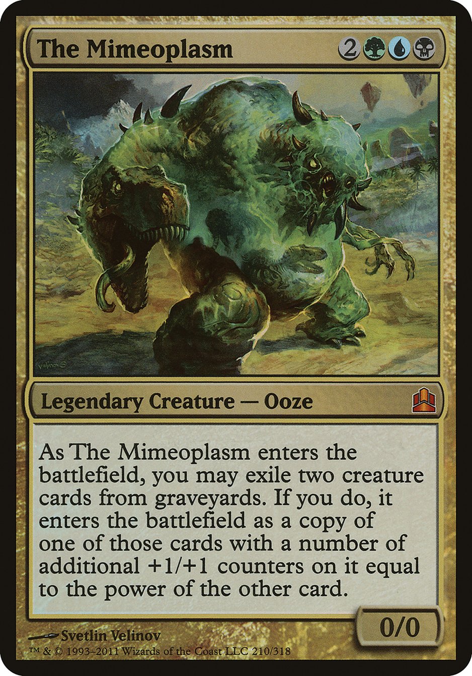 The Mimeoplasm (Oversized) [Commander 2011 Oversized] | Silver Goblin