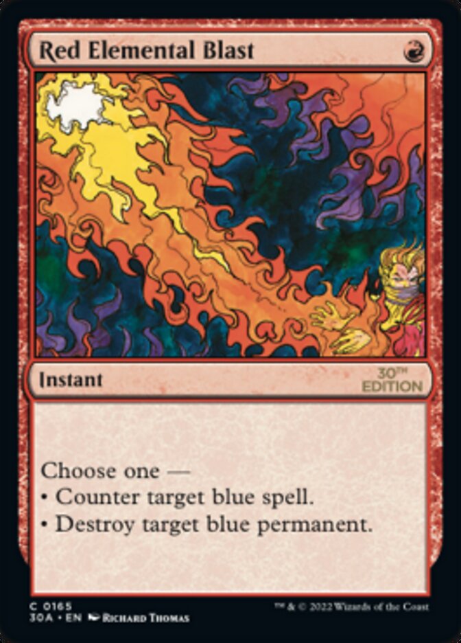 Red Elemental Blast (165) - 30th Anniversary Edition