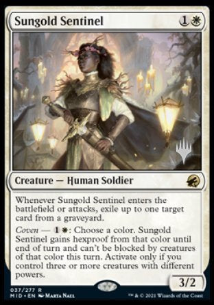 Sungold Sentinel (Promo Pack) [Innistrad: Midnight Hunt Promos] | Silver Goblin