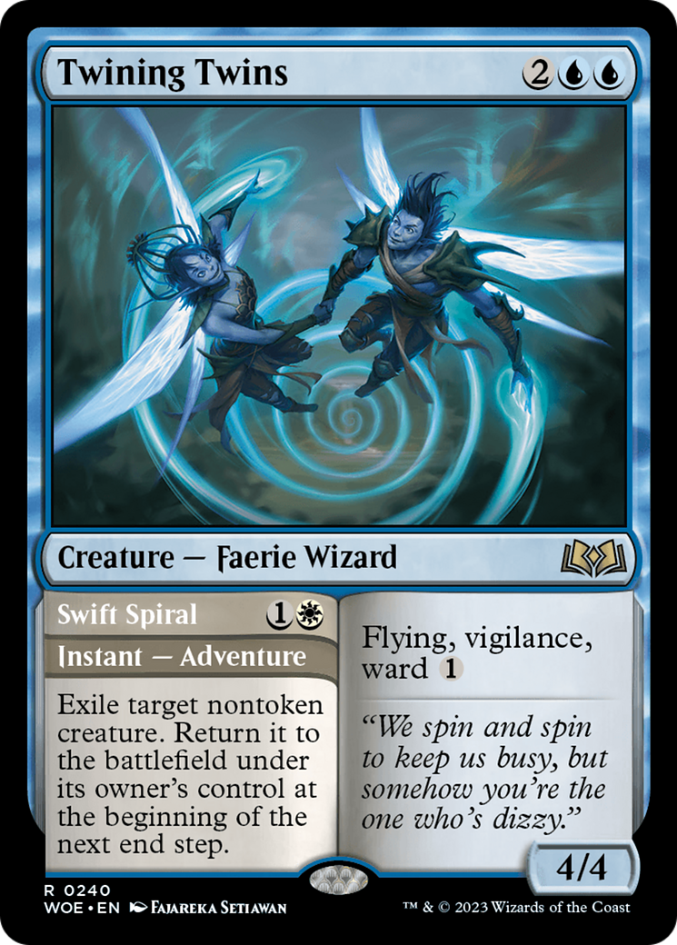 Twining Twins // Swift Spiral [Wilds of Eldraine] | Silver Goblin