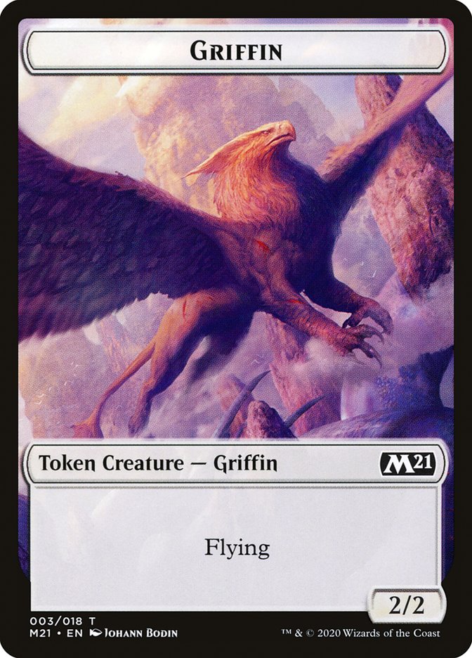 Beast // Griffin Double-Sided Token [Core Set 2021 Tokens] | Silver Goblin