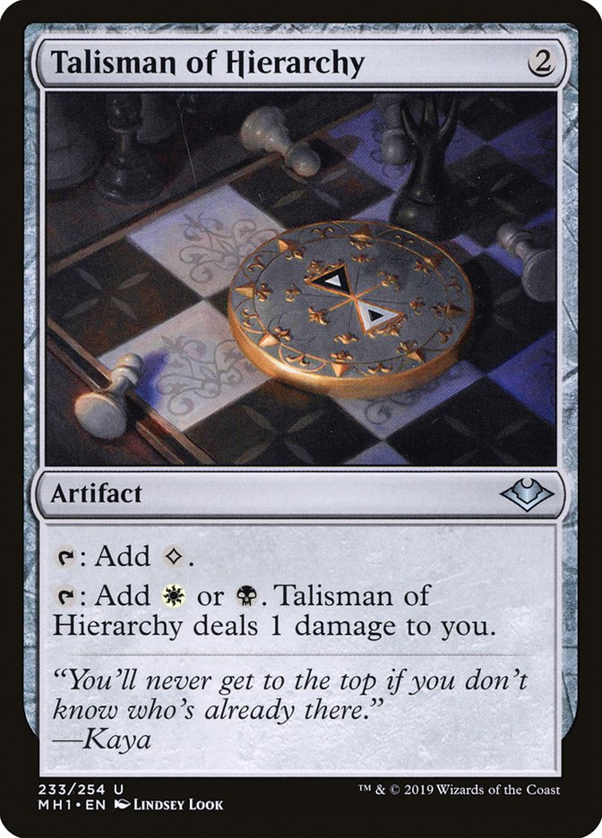 Talisman of Hierarchy [Modern Horizons] | Silver Goblin