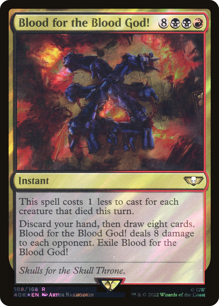 Blood for the Blood God! (108) Surge Foil - Warhammer 40,000 Commander