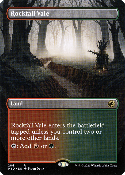 Rockfall Vale (Borderless) (284) - Innistrad: Midnight Hunt