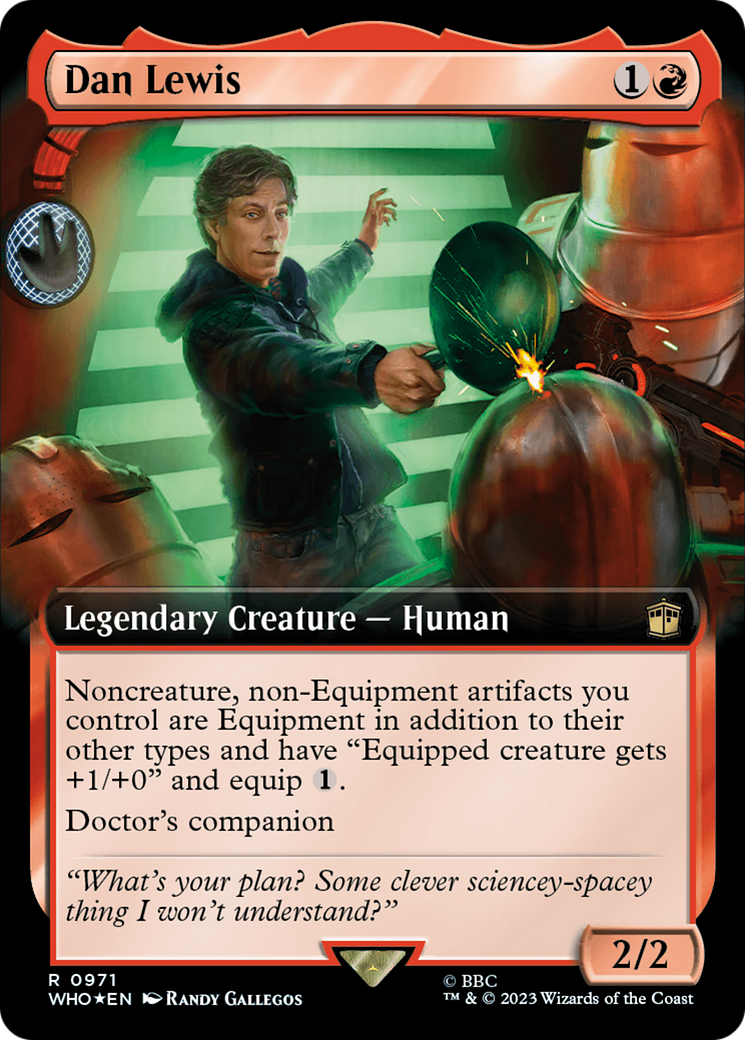 Dan Lewis (Extended Art) (Surge Foil) [Doctor Who] | Silver Goblin