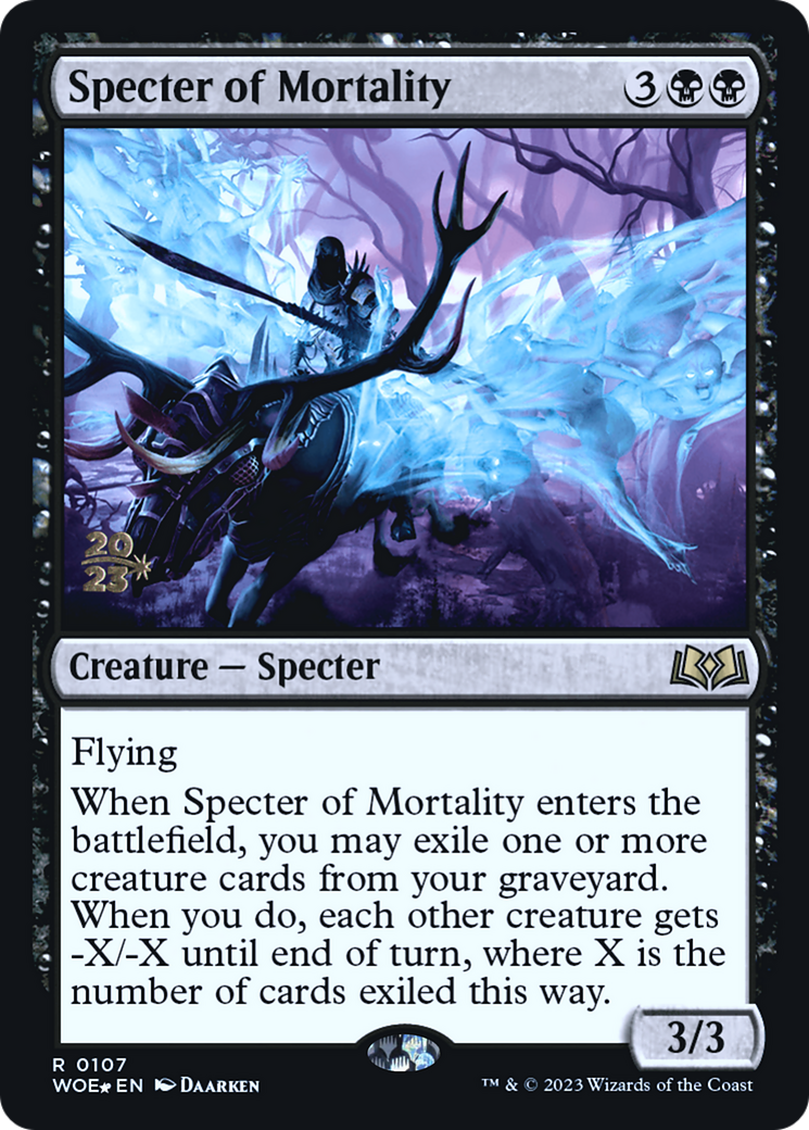 Specter of Mortality [Wilds of Eldraine Prerelease Promos] | Silver Goblin