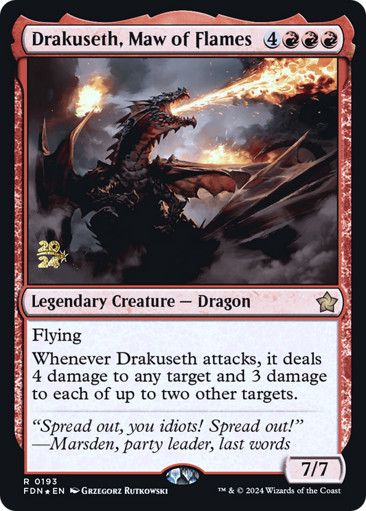 Drakuseth, Maw of Flames Foil (193S)
