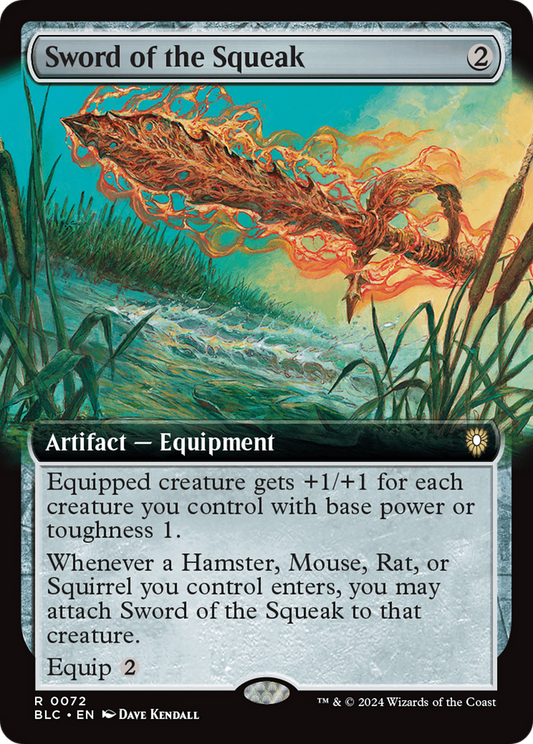Sword of the Squeak (Extended Art) [Bloomburrow Commander] Foil