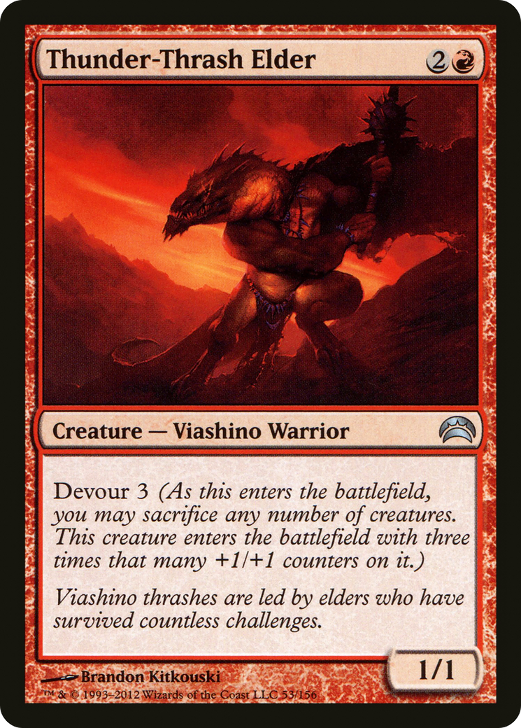 Thunder-Thrash Elder (053) Foil - Planechase 2012