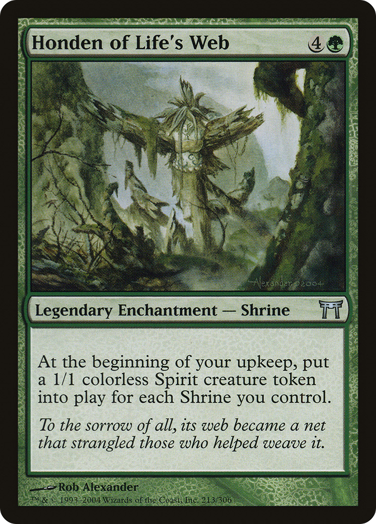 Honden of Life's Web (213) Foil - Champions of Kamigawa