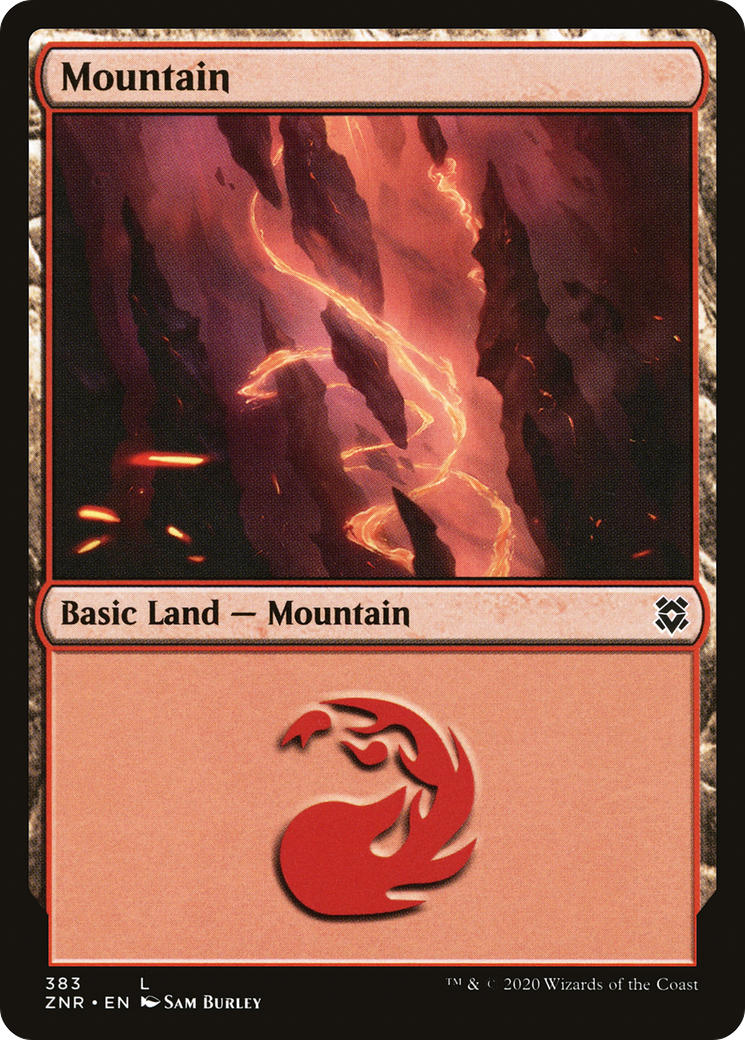 Mountain (383) Foil - Zendikar Rising