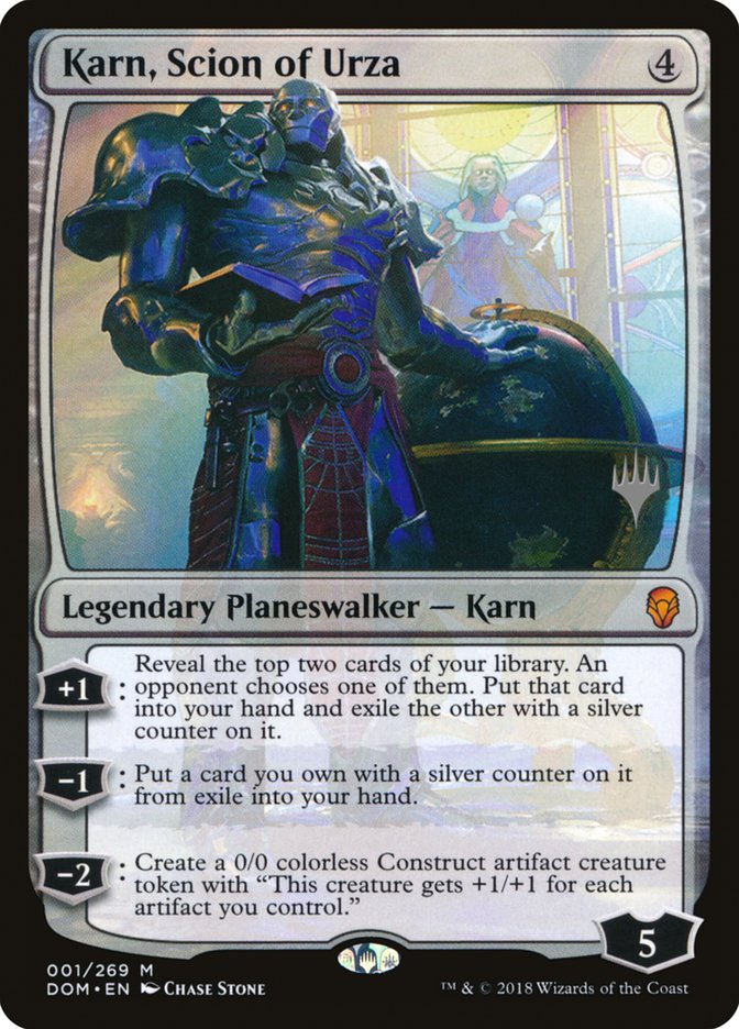 Karn, Scion of Urza (Promo Pack) [Dominaria Promos] | Silver Goblin