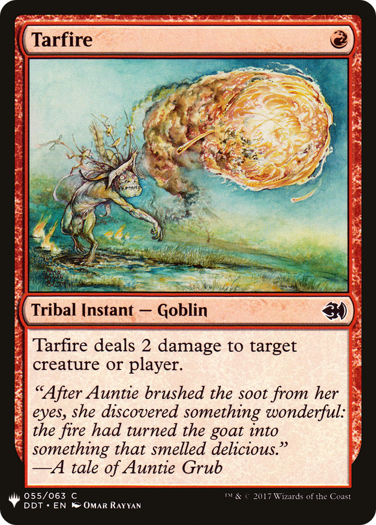 Tarfire (DDT-55) - The List
