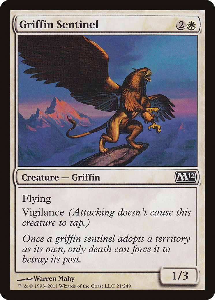Griffin Sentinel (021) Foil - Magic 2012