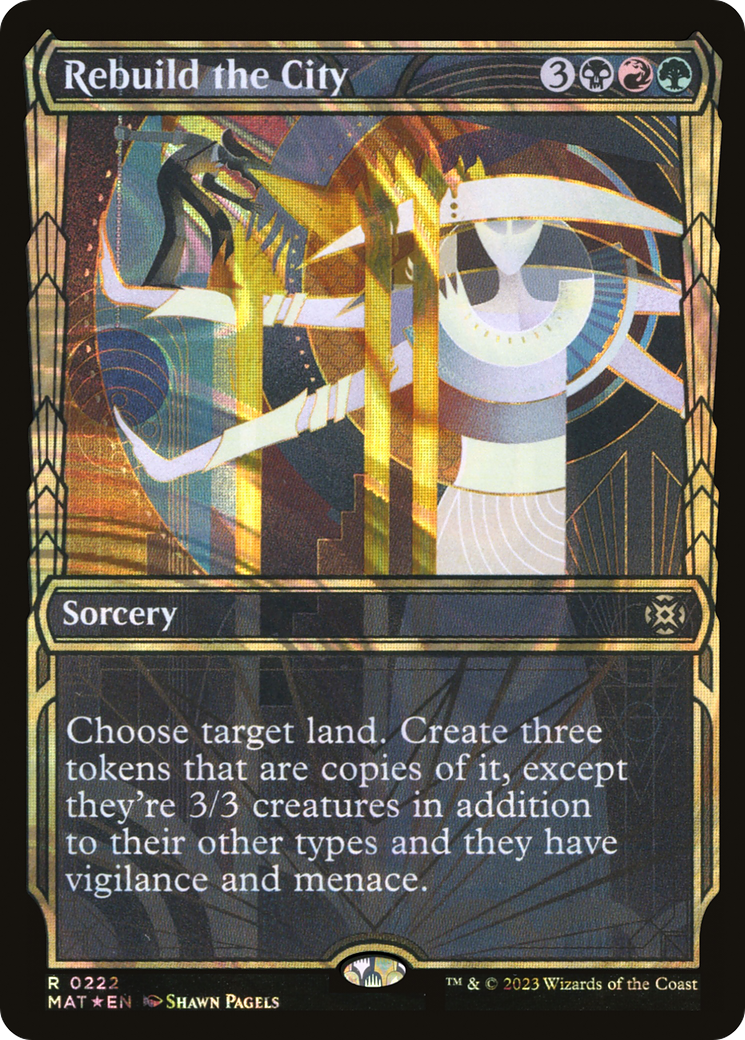 Rebuild the City (Showcase) (222) Foil - March of the Machine: The Aftermath