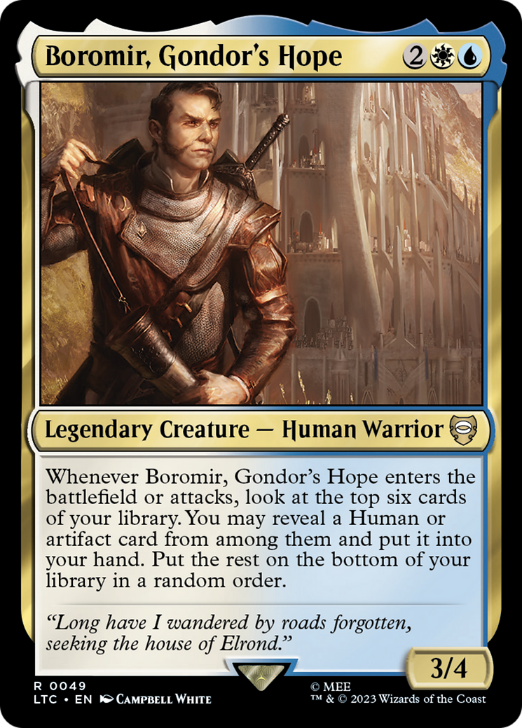 Boromir, Gondor's Hope (049) - Tales of Middle-earth Commander