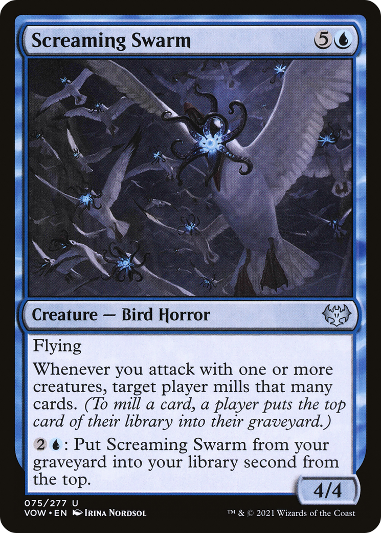 Screaming Swarm (075) Foil - Innistrad: Crimson Vow