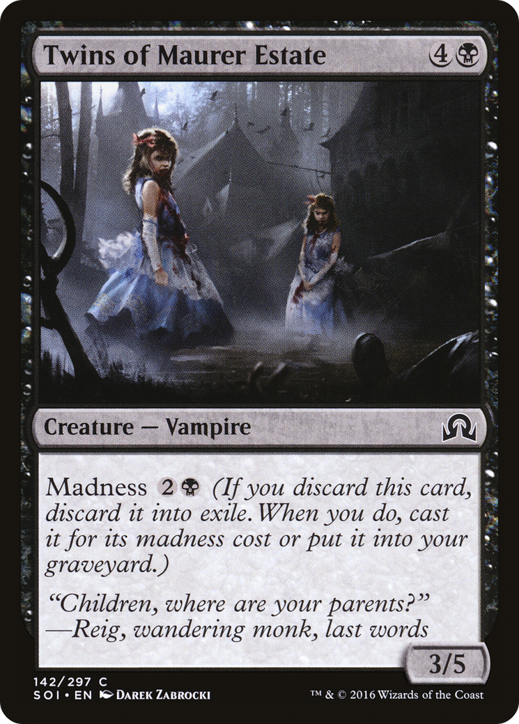 Twins of Maurer Estate (142) - Shadows over Innistrad