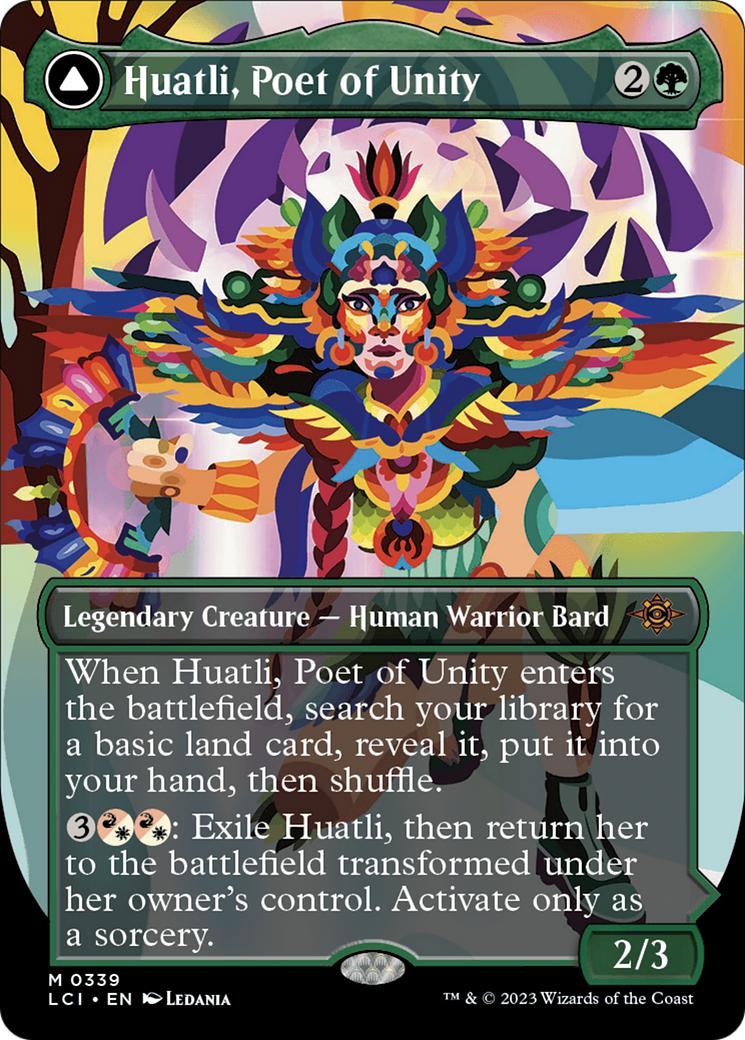 Huatli, Poet of Unity (Borderless) (339) - The Lost Caverns of Ixalan