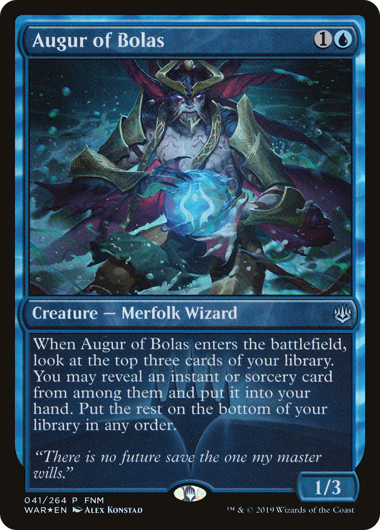 Augur of Bolas (041) Foil - War of the Spark Promos