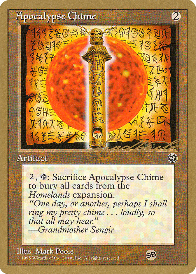 Apocalypse Chime (Leon Lindback) (SB) [Pro Tour Collector Set] | Silver Goblin