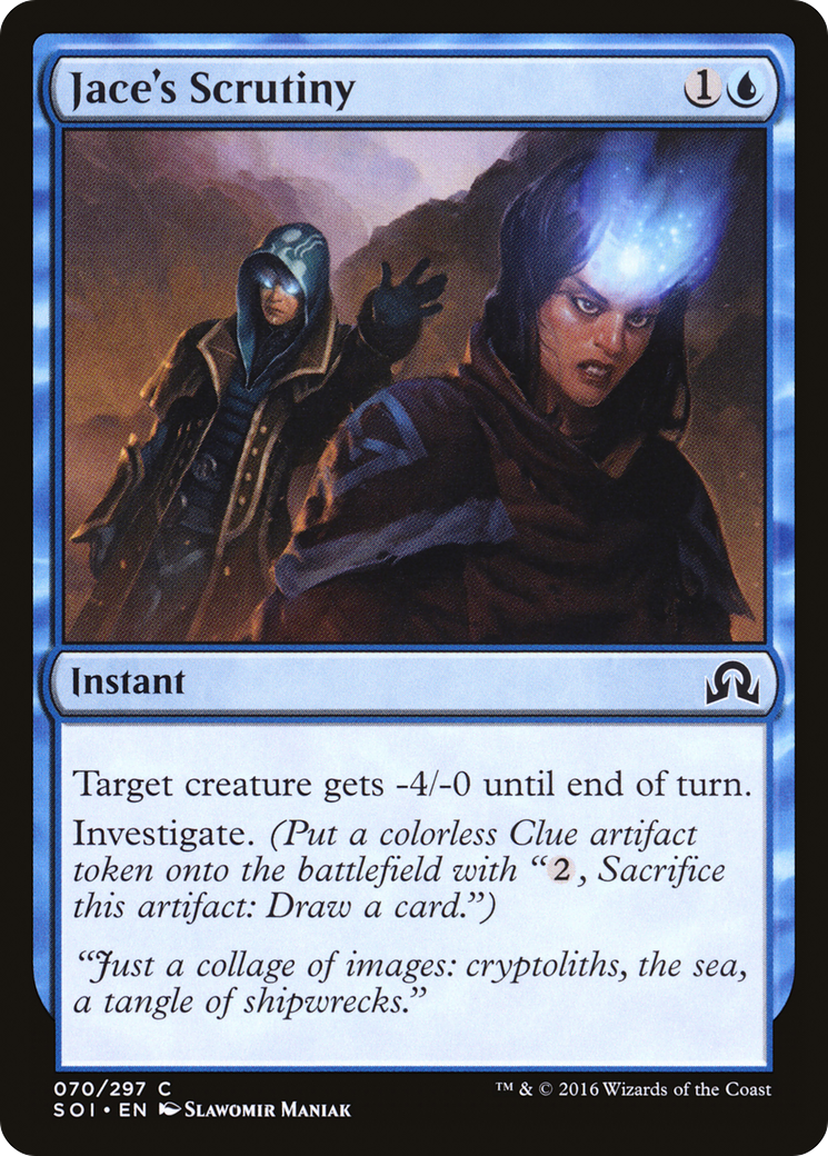 Jace's Scrutiny (070) Foil - Shadows over Innistrad
