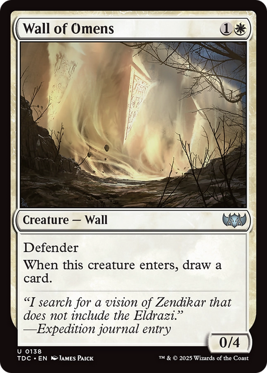 Wall of Omens (138) - Commander: Tarkir: Dragonstorm