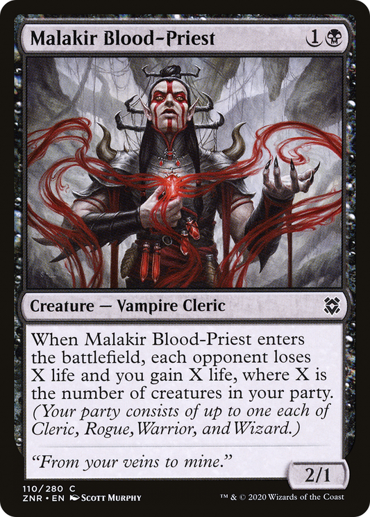 Malakir Blood-Priest (110) Foil - Zendikar Rising