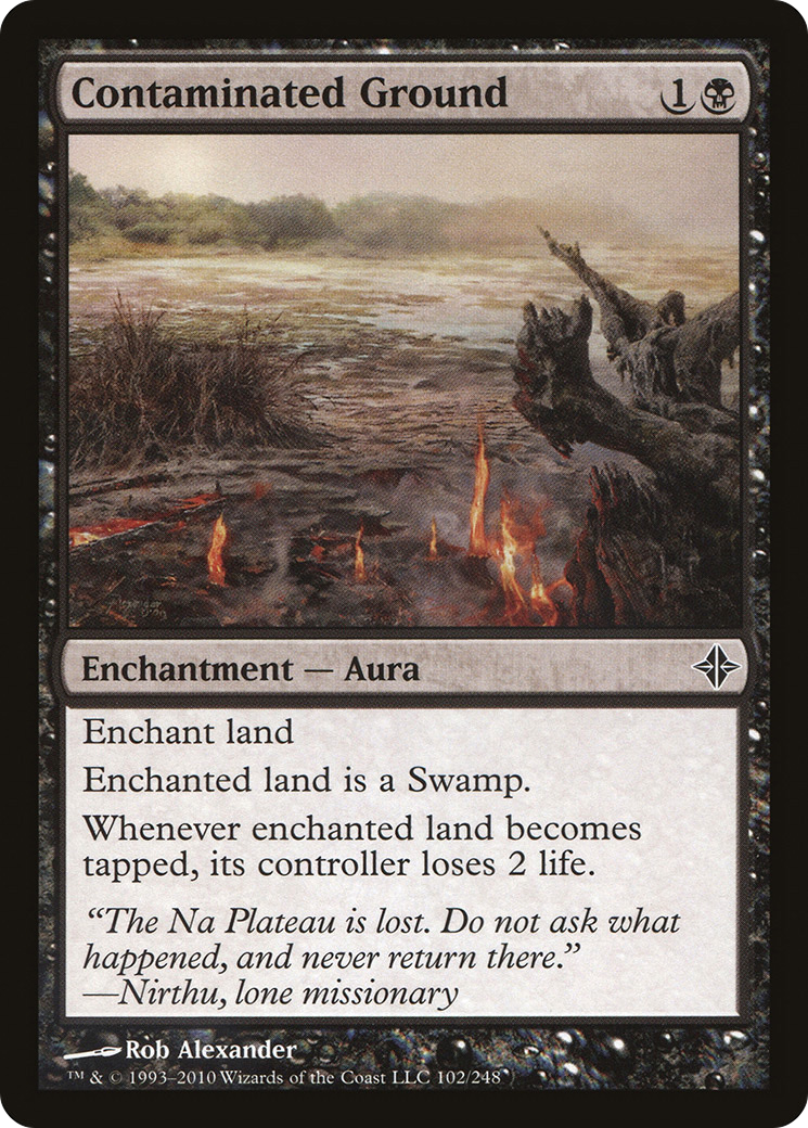 Contaminated Ground (102) Foil - Rise of the Eldrazi