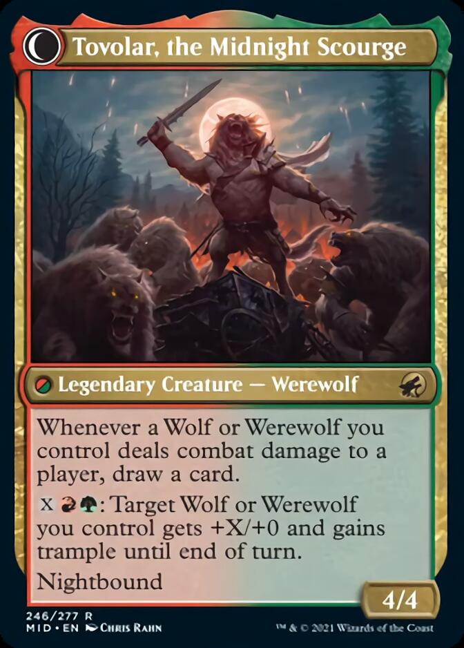 Tovolar, Dire Overlord // Tovolar, the Midnight Scourge (246) - Innistrad: Midnight Hunt