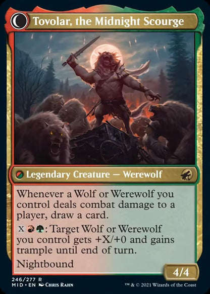 Tovolar, Dire Overlord // Tovolar, the Midnight Scourge (246) - Innistrad: Midnight Hunt