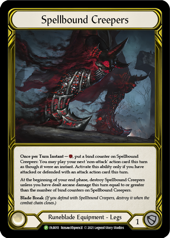 Spellbound Creepers (Golden) [FAB051] (Promo)  Cold Foil | Silver Goblin
