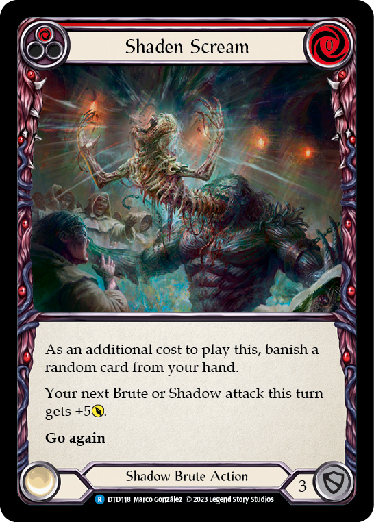 Shaden Scream (Red) [DTD118] (Dusk Till Dawn)  Rainbow Foil | Silver Goblin