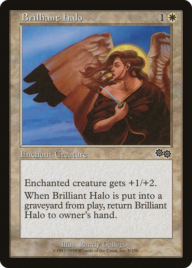 Brilliant Halo [Urza's Saga] | Silver Goblin