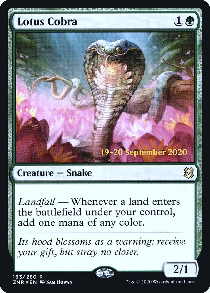 Lotus Cobra [Zendikar Rising Prerelease Promos] | Silver Goblin