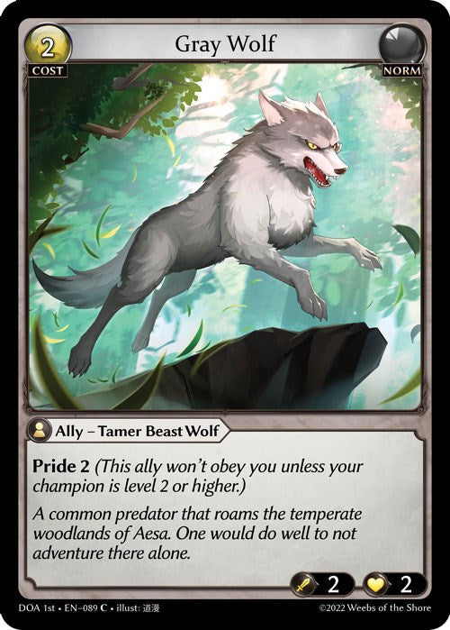 Gray Wolf (089) [Dawn of Ashes: 1st Edition] Foil