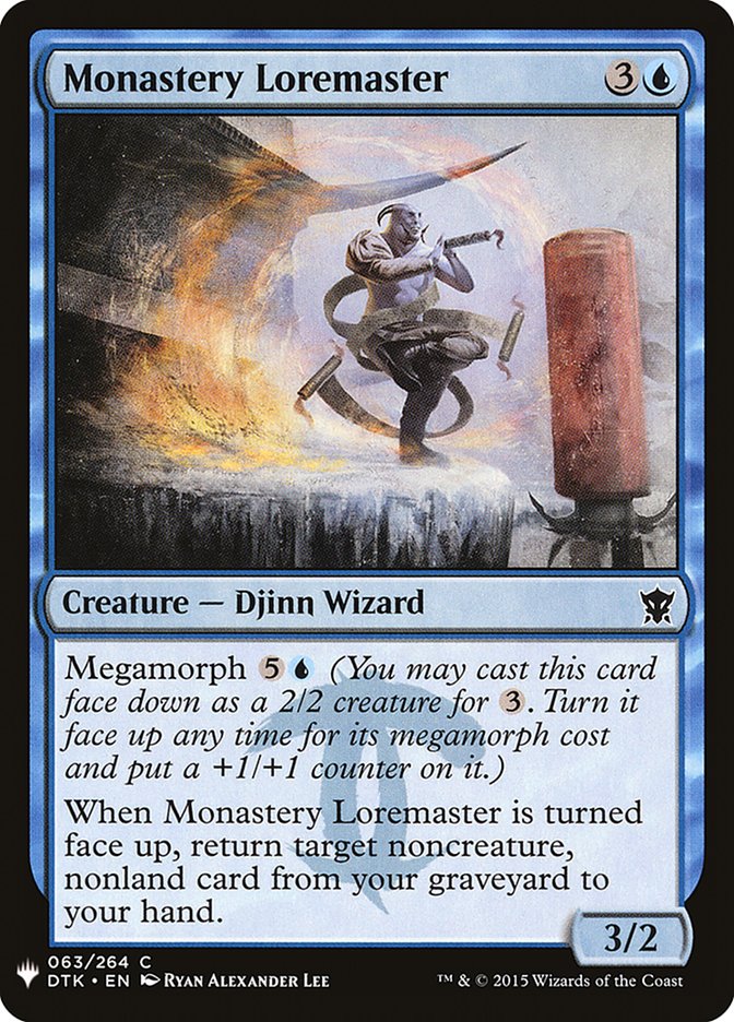 Monastery Loremaster [Mystery Booster] | Silver Goblin