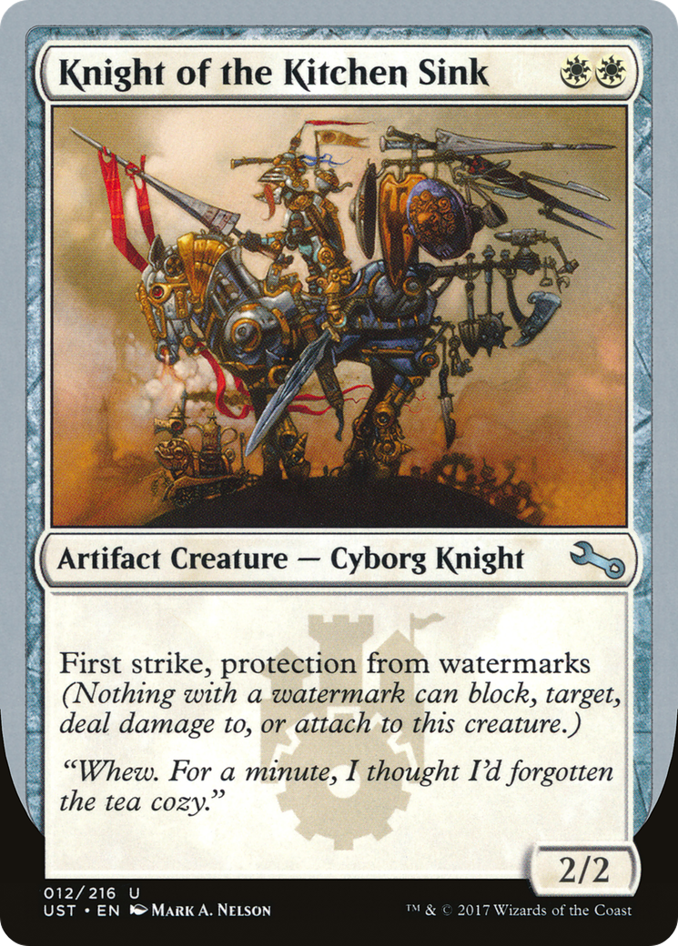 Knight of the Kitchen Sink (12f) - Unstable