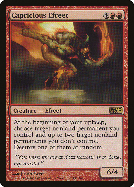 Capricious Efreet [Magic 2010] Foil