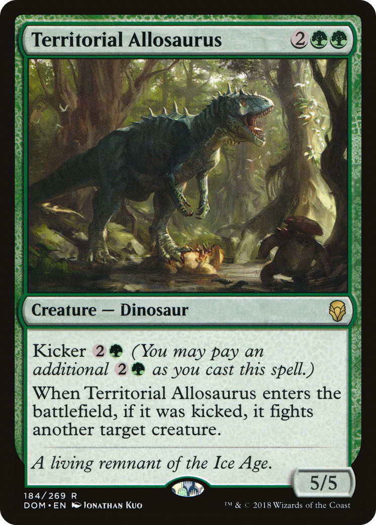 Territorial Allosaurus [Dominaria] | Silver Goblin