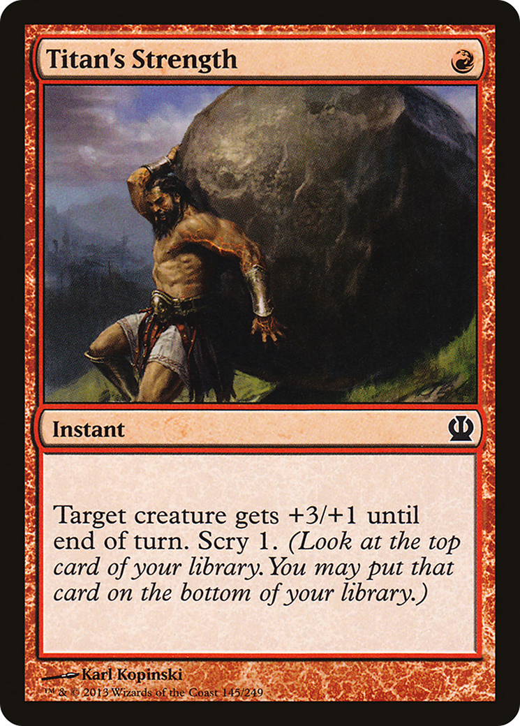 Titan's Strength (145) - Theros