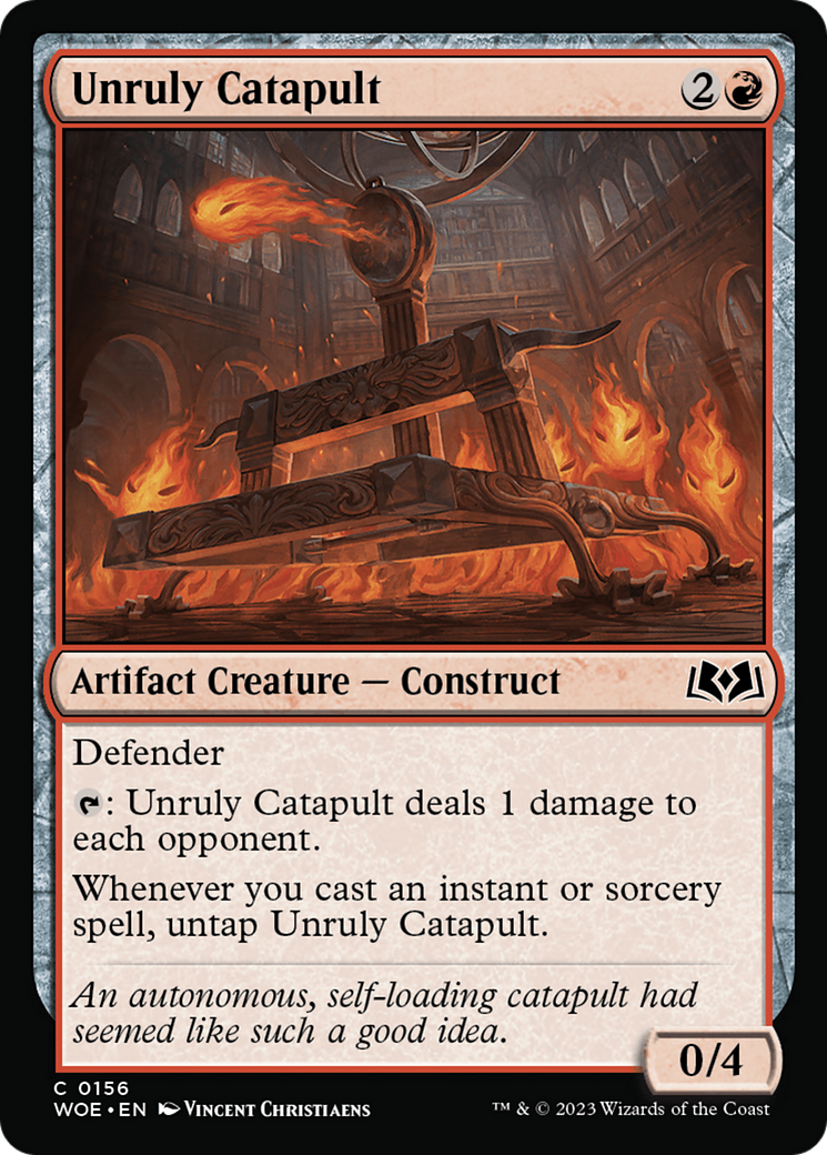 Unruly Catapult [Wilds of Eldraine] Foil